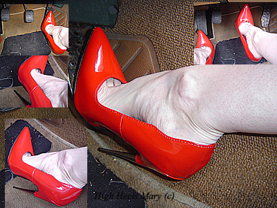 6 Inch Killer Spike Heels Pedal Pumping In The City Mpg